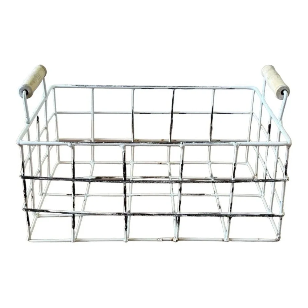 White Wire Basket Set - Picture 2 of 11